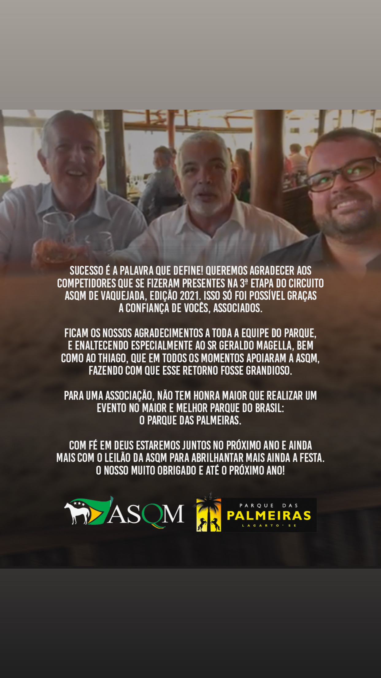 Evento Agradecimento ao Criador